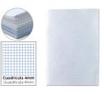 Papel florete liderpapel cuadro 4mm 60gr paquete de 250 hojas