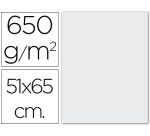 Cartulina extra blanca 650 gr 51x65 cm unidad