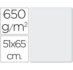 Cartulina extra blanca 650 gr 51x65 cm unidad