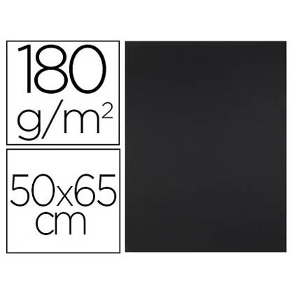 Cartulina liderpapel 50x65 cm 180g/m2 negro