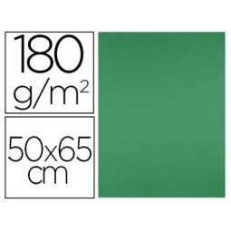 Cartulina liderpapel 50x65 cm verde navidad 180 gr unidad