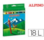 Lapices de colores alpino 656 caja de 18 colores largos