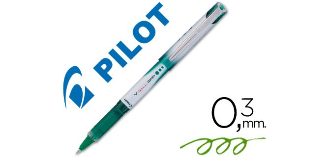Rotulador pilot roller v-ball grip verde 0.5 mm