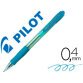 Boligrafo pilot super grip celeste retractil sujecion de caucho tinta base de aceite