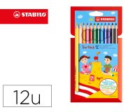 Lapices de colores stabilo trio caja de 12 colores