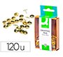 Chincheta q-connect dorada caja de 120 unidades