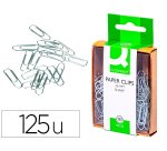 Clips niquelados q-connect 26 mm caja de 125 unidades