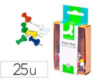 Señalizador de planos q-connect caja de 25 unidades colores surtidos