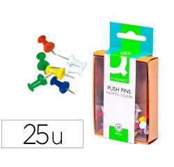 Señalizador de planos q-connect caja de 25 unidades colores surtidos