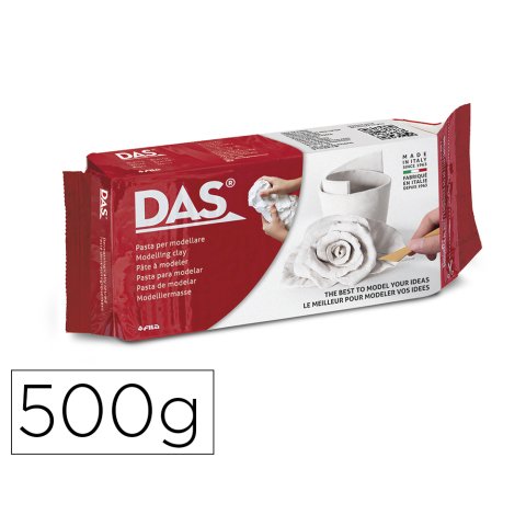 Pasta das blanca para modelar seca sin coccion 500 g
