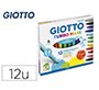 Rotulador giotto turbo maxi caja de 12 colores lavables con punta bloqueada