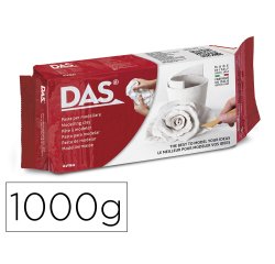Pasta das blanca para modelar seca sin coccion 1000 gr