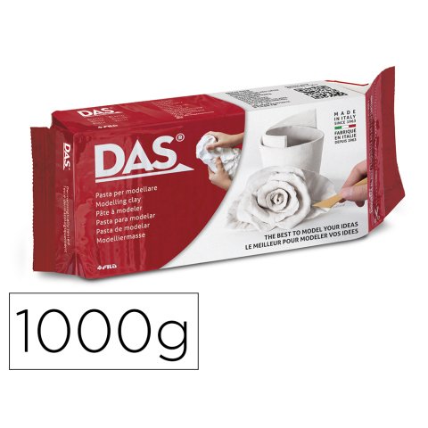 Pasta das blanca para modelar seca sin coccion 1000 g