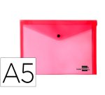 Carpeta liderpapel dossier broche 34350 polipropileno din a5 roja transparente