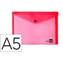 Carpeta liderpapel dossier broche 34350 polipropileno din a5 roja transparente