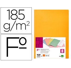 Subcarpeta liderpapel folio naranja intenso 180g/m2