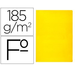 Subcarpeta liderpapel folio amarillo intenso 180g/m2