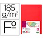 Subcarpeta liderpapel folio rojo intenso 180g/m2