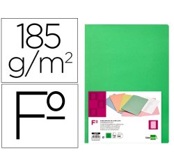 Subcarpeta liderpapel folio verde intenso 180g/m2