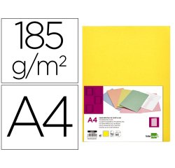 Subcarpeta liderpapel din a4 amarillo intenso 180g/m2