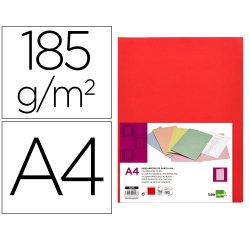 Subcarpeta liderpapel din a4 rojo intenso 180g/m2