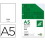 Recambio liderpapel a5 100h 100gr liso doble margen 6 taladros