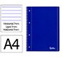 Cuaderno espiral liderpapel a4 micro serie azul tapa blanda 80h 75gr horizontal con ma rgen 4 taladros azul