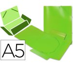 Carpeta liderpapel gomas tres solapas polipropileno din a5 color verde