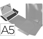 Carpeta liderpapel gomas tres solapas polipropileno din a5 color incoloro