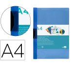 Carpeta liderpapel dossier pinza lateral 45302 polipropileno din a4 azul 30 hojas pinza deslizante