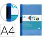 Carpeta liderpapel dossier pinza lateral 45302 polipropileno din a4 azul 30 hojas pinza deslizante