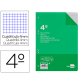 Recambio liderpapel 4º / A5+ 100 hojas 60g/m2 cuadro 4mm con margen 6 taladros