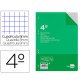 Recambio liderpapel 4º / A5+ 100 hojas 60g cuadro 8mm con margen 6 taladros