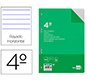 Recambio liderpapel 4º / A5+ 100 hojas 60g/m2 rayas horizontal con margen 6 taladros