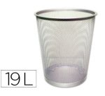 Papelera metalica q-connect gris rejilla 295x345mm