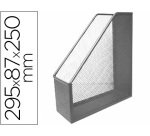 Revistero metalico q-connect rejilla gxa29 gris 87x295x250 mm