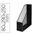 Revistero metalico q-connect rejilla negro 79x289x250 mm