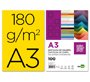 Cartulina liderpapel a3 180g/m2 amarillo paquete de 100 hojas