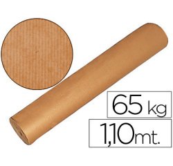 Papel kraft marron bobina 1,10 mt de altura 60/65 kg longitud 812 mt