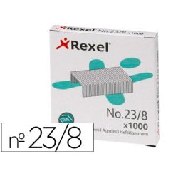 Grapas rexel 23/8 acero caja de 1000 unidades