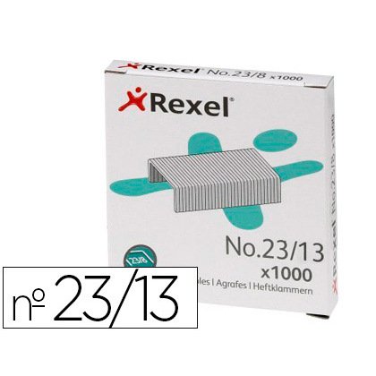 Grapas rexel 23/13 acero caja 1000 unidades