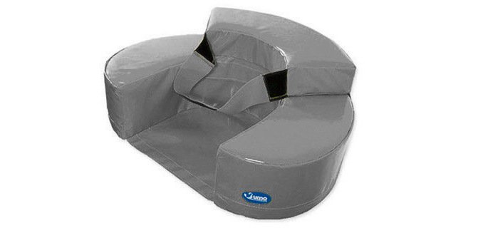 Sillón Sumo gris ergonómico 60x15 cm para bébés