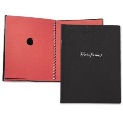 Portafirmas saro 320 pvc gofrado 20 departamentos color negro