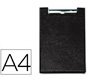 Carpeta portabloc plástico con pinza A4 color negro