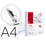 Carpeta canguro 4 anillas mixtas 16mm liderpapel a4 plastico color blanco