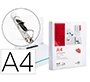 Carpeta canguro 4 anillas mixtas 16mm liderpapel a4 plastico color blanco
