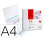 Carpeta canguro 2 anillas mixtas 55mm liderpapel a4 plastico color blanco