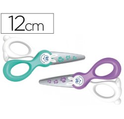 Tijeras escolares ergonómicas Maped kidi-cut 12 cm especial infantil corta solo papel y carton