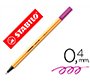 Rotulador stabilo punta de fib ra point 88 violeta punta fina 0,4mm
