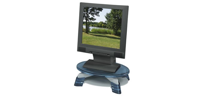 Soporte fellowes para monitor tft ajustable en altura 45º rotativo
